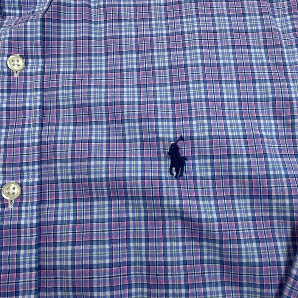 Polo Ralph Lauren Long‎ Sleeved Plaid Casual Button Up Shirt Men's Medium